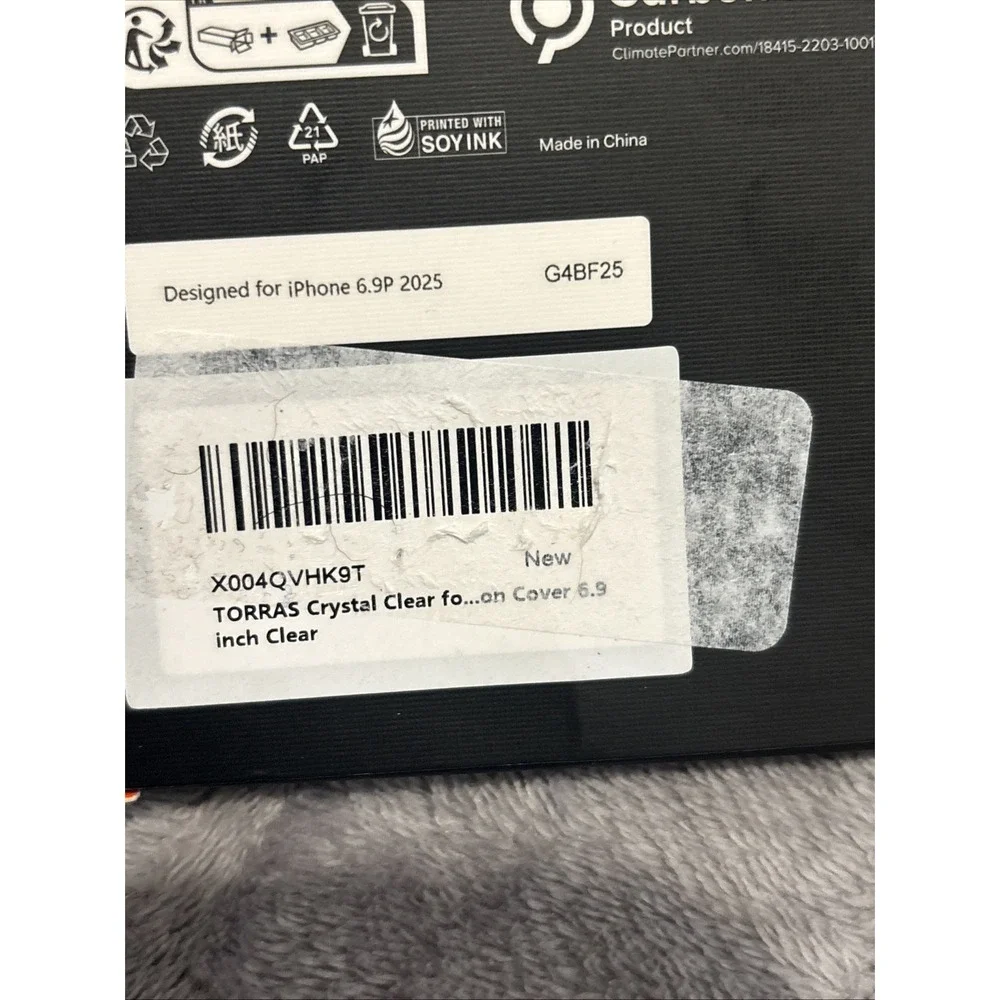 TORRAS Crystal Clear for iPhone 17 Pro Max Case, [Anti-Yellowing][Military-Grade